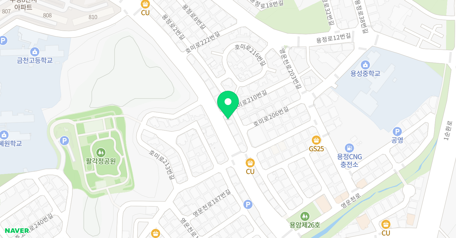 킨더하임 창의교육학원 위치