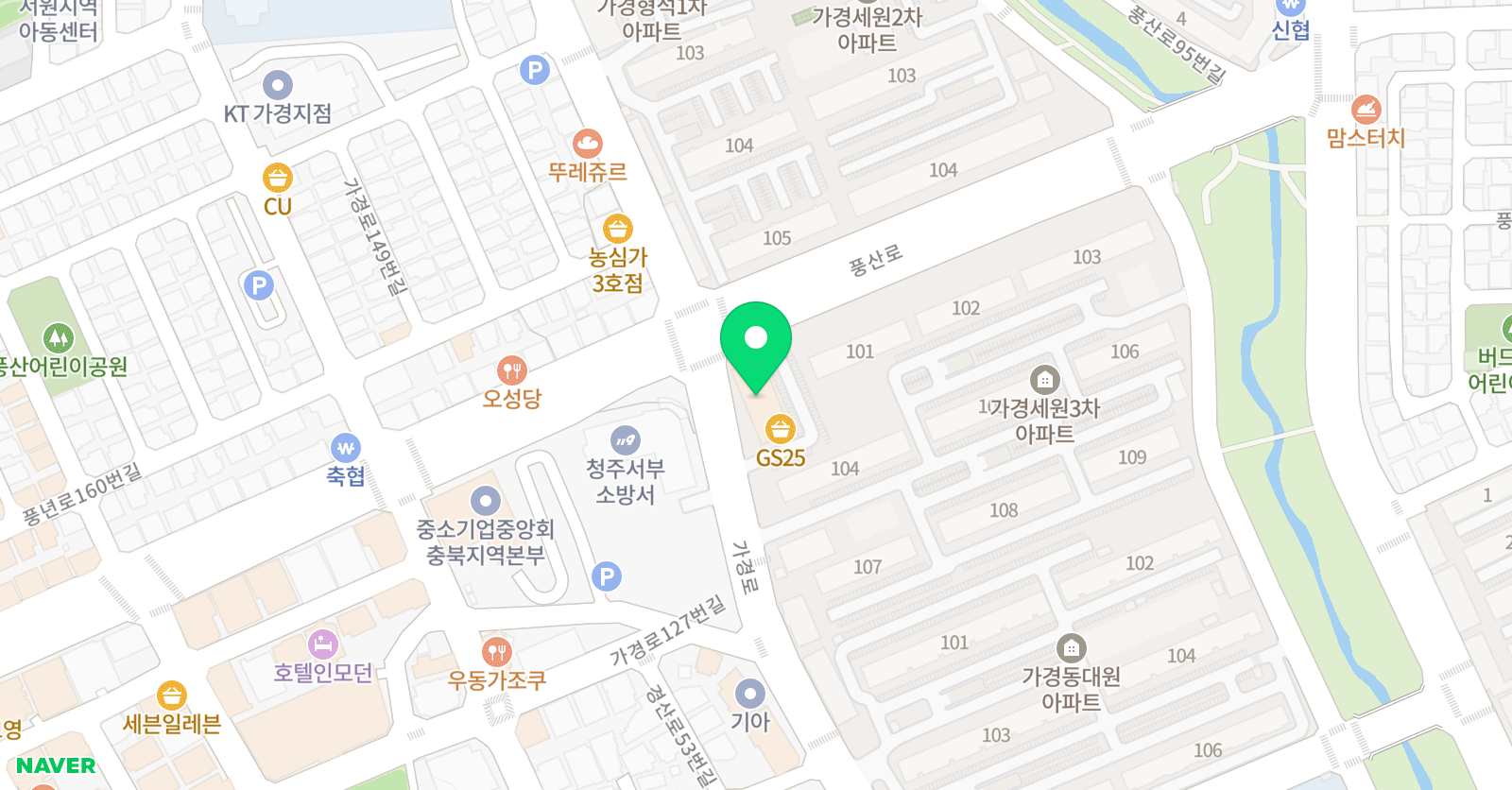 가경 소리엘 음악학원 위치