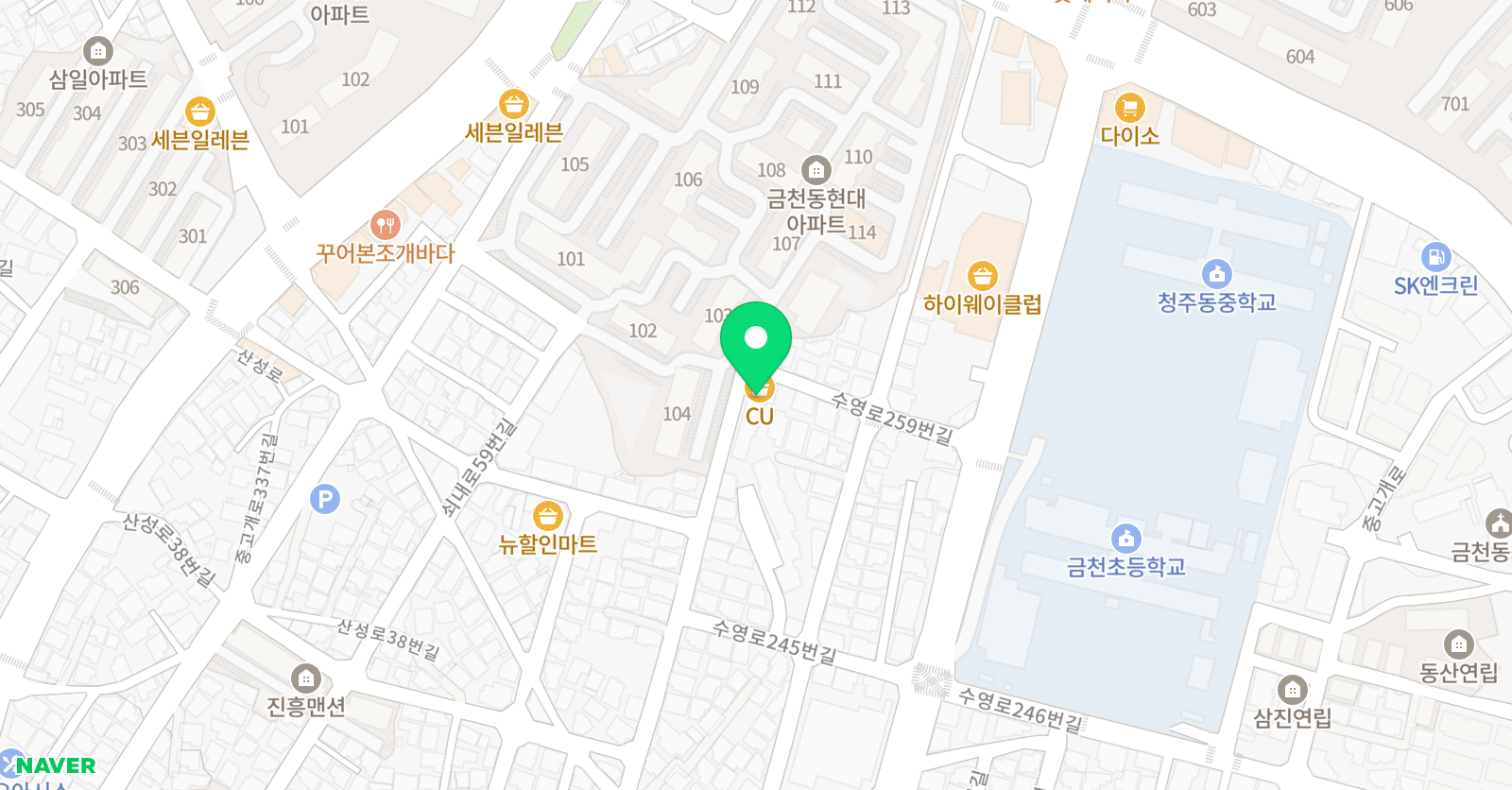 한국체대석사 태권도 위치