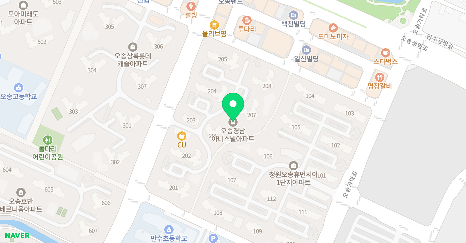 아소비 오송 휴먼시아점 위치