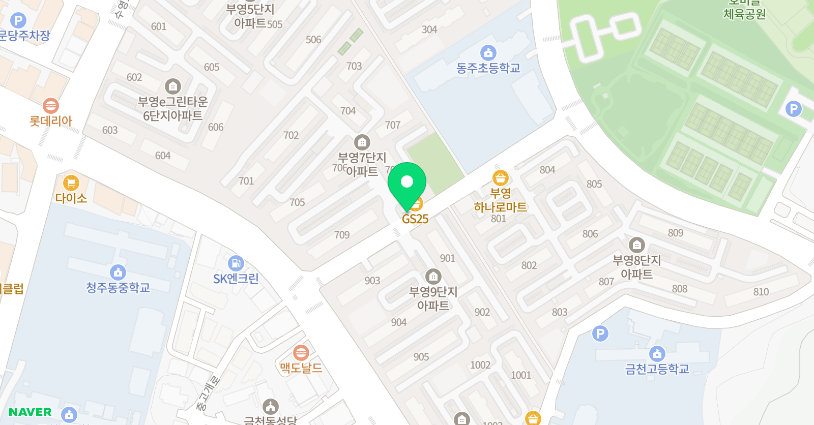 청도 태권도 위치