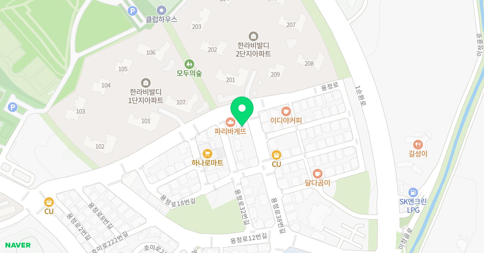 교원더퍼스트캠퍼스 청주용정학원 위치