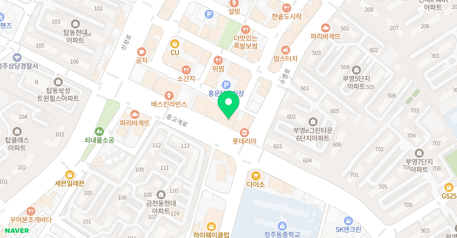 베스트탑 학원 위치