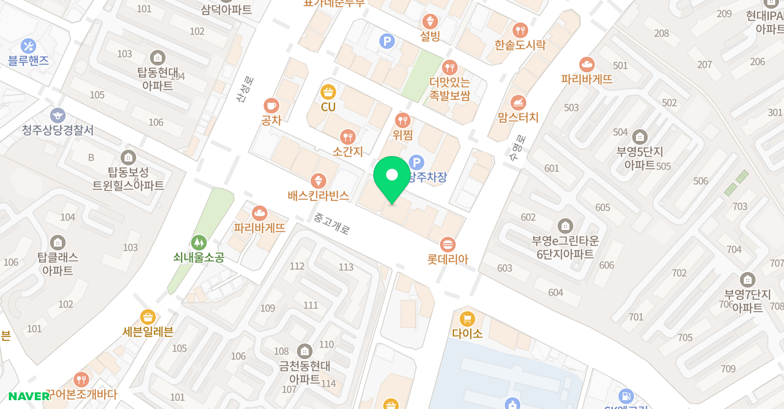 엔실용음악학원 금천점 위치