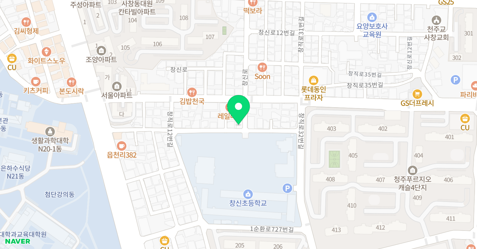 창신 태권도체육관 위치