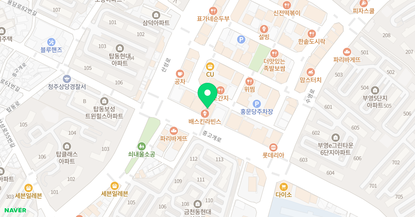 어린음악대 금천원 위치