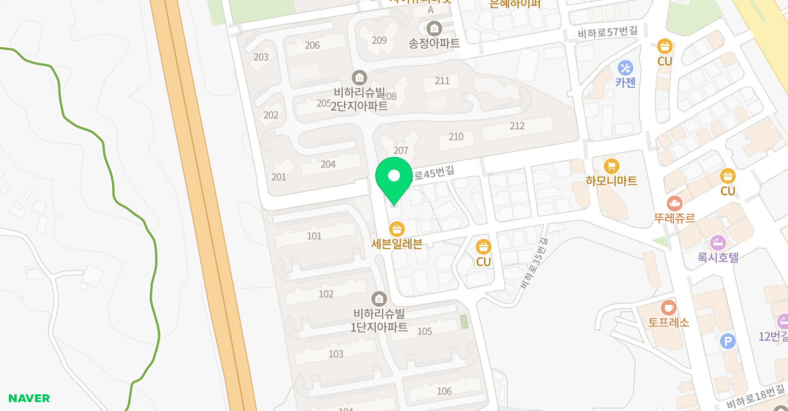 정상M 수학학원 위치