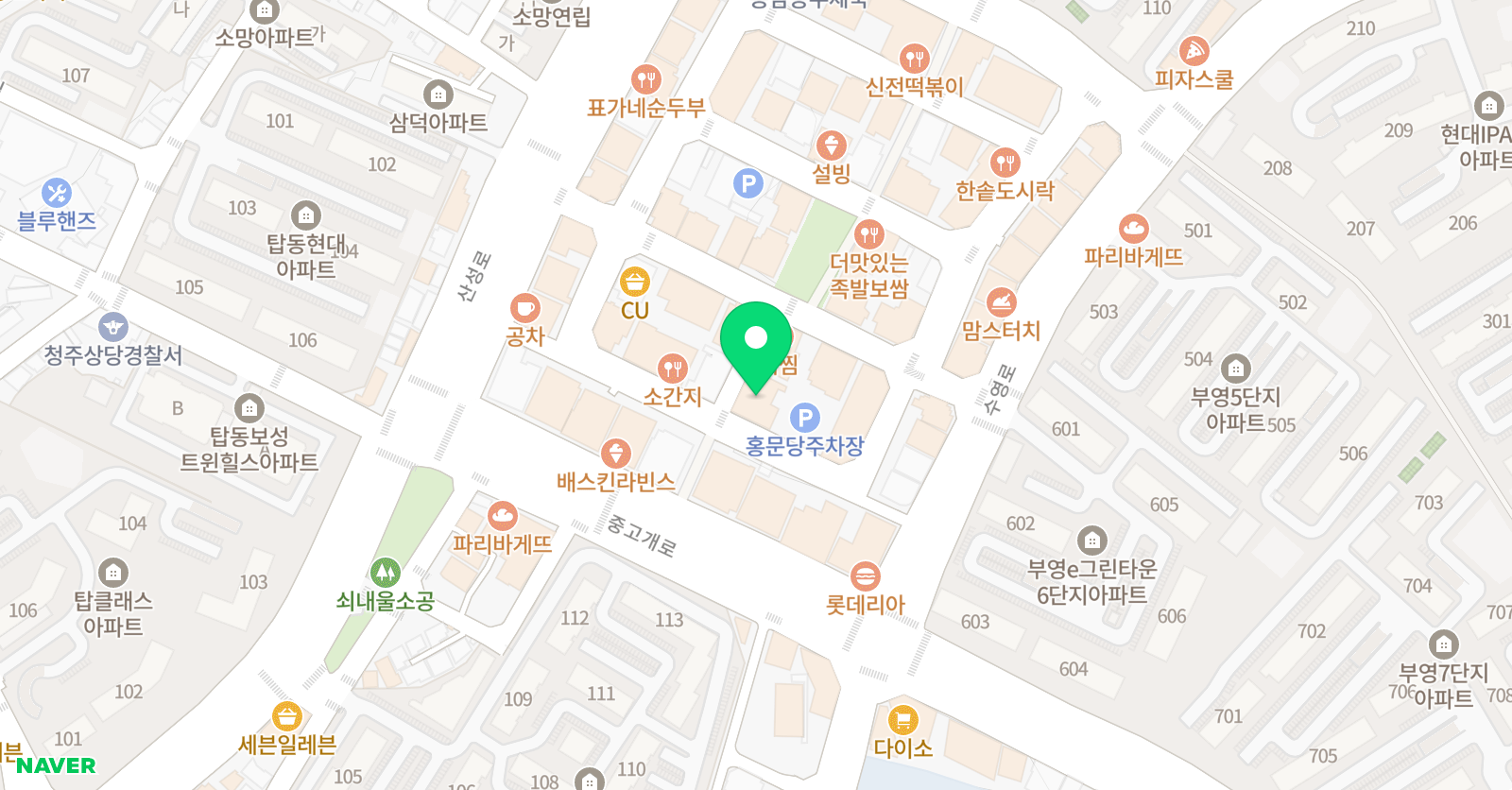 이앤지 탑학원 위치