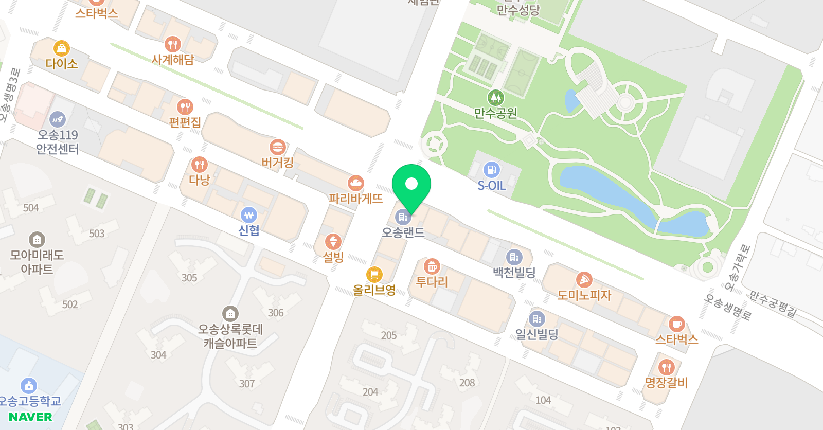 아이짐&박사 태권도 위치