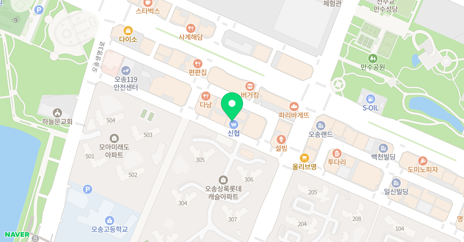 키즈닥터 오송원 위치