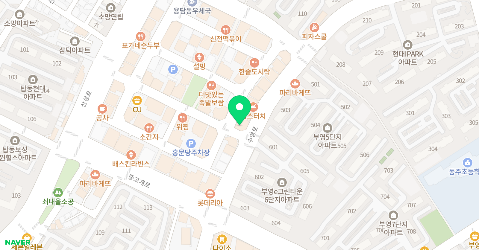 금천 폴 수학학원 위치