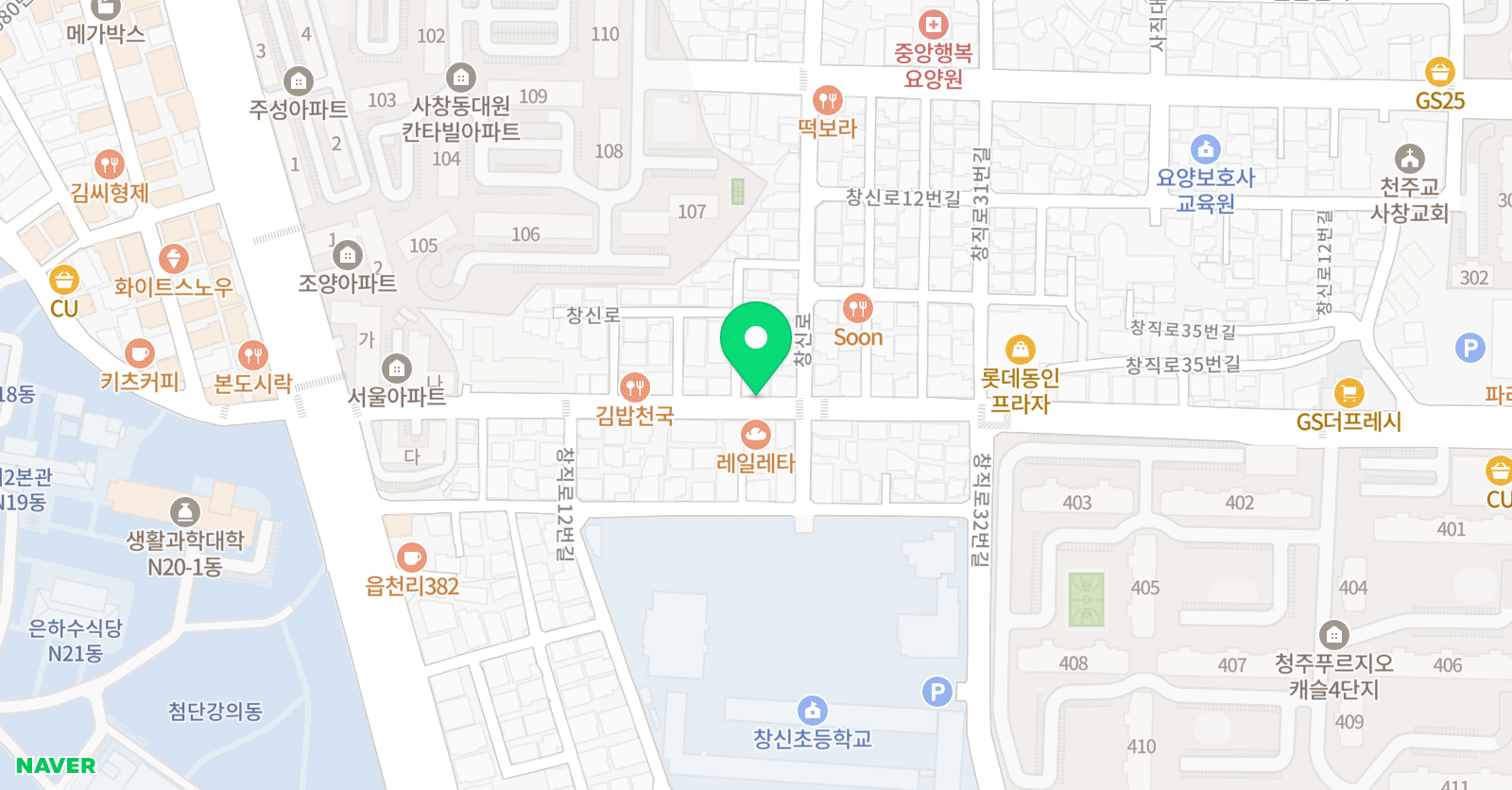 가람 창의력미술학원 위치