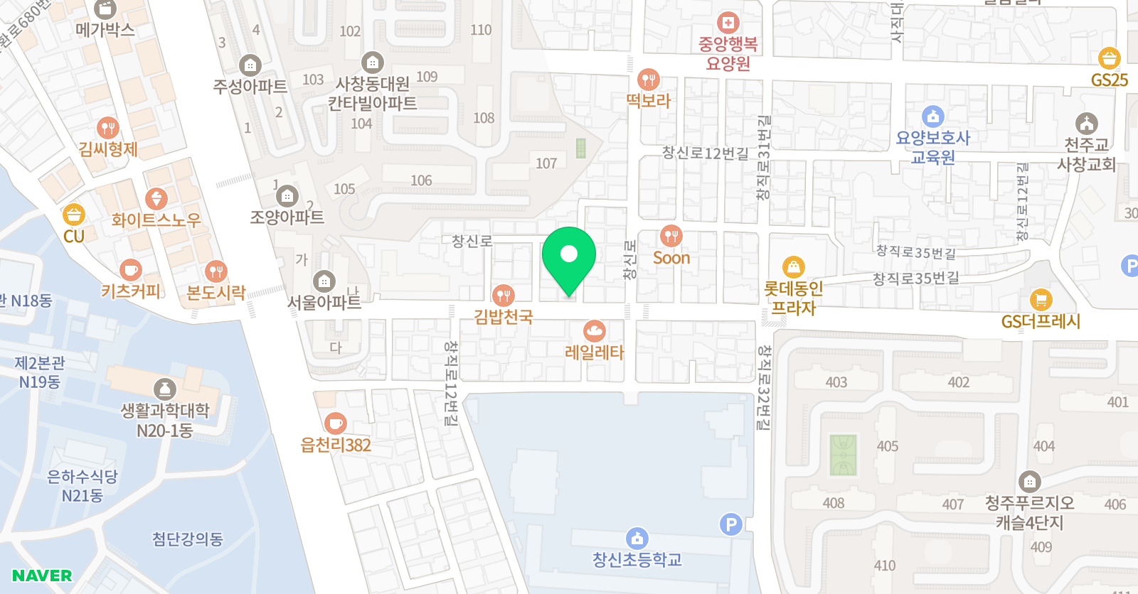 3030 영어 사창러닝센터 위치