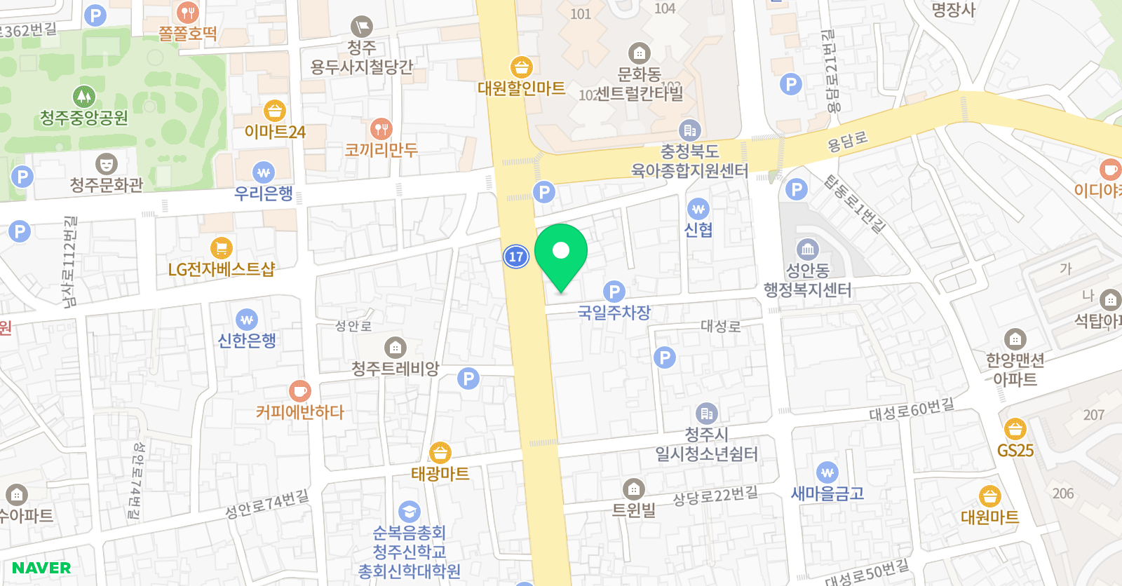브랜드뉴 댄스학원 위치