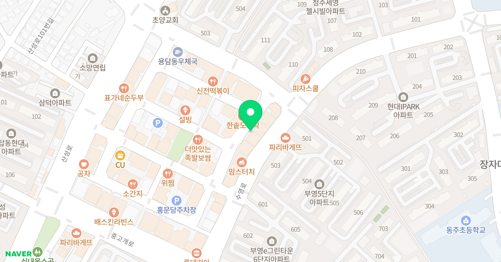 엠스터디 수학학원 위치
