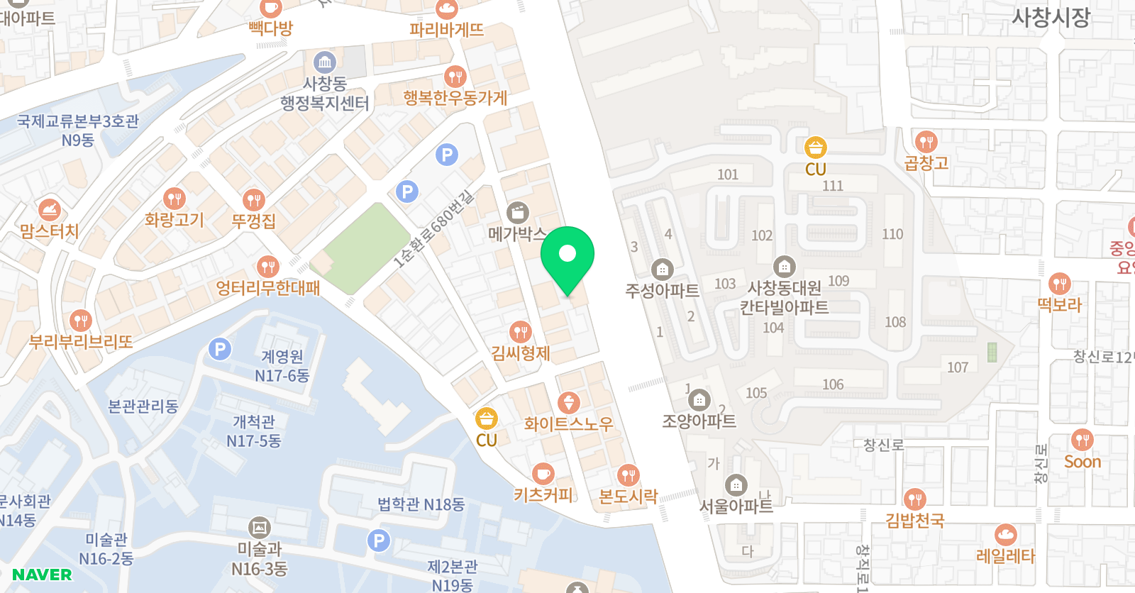 무에타이제이 킥짐 위치