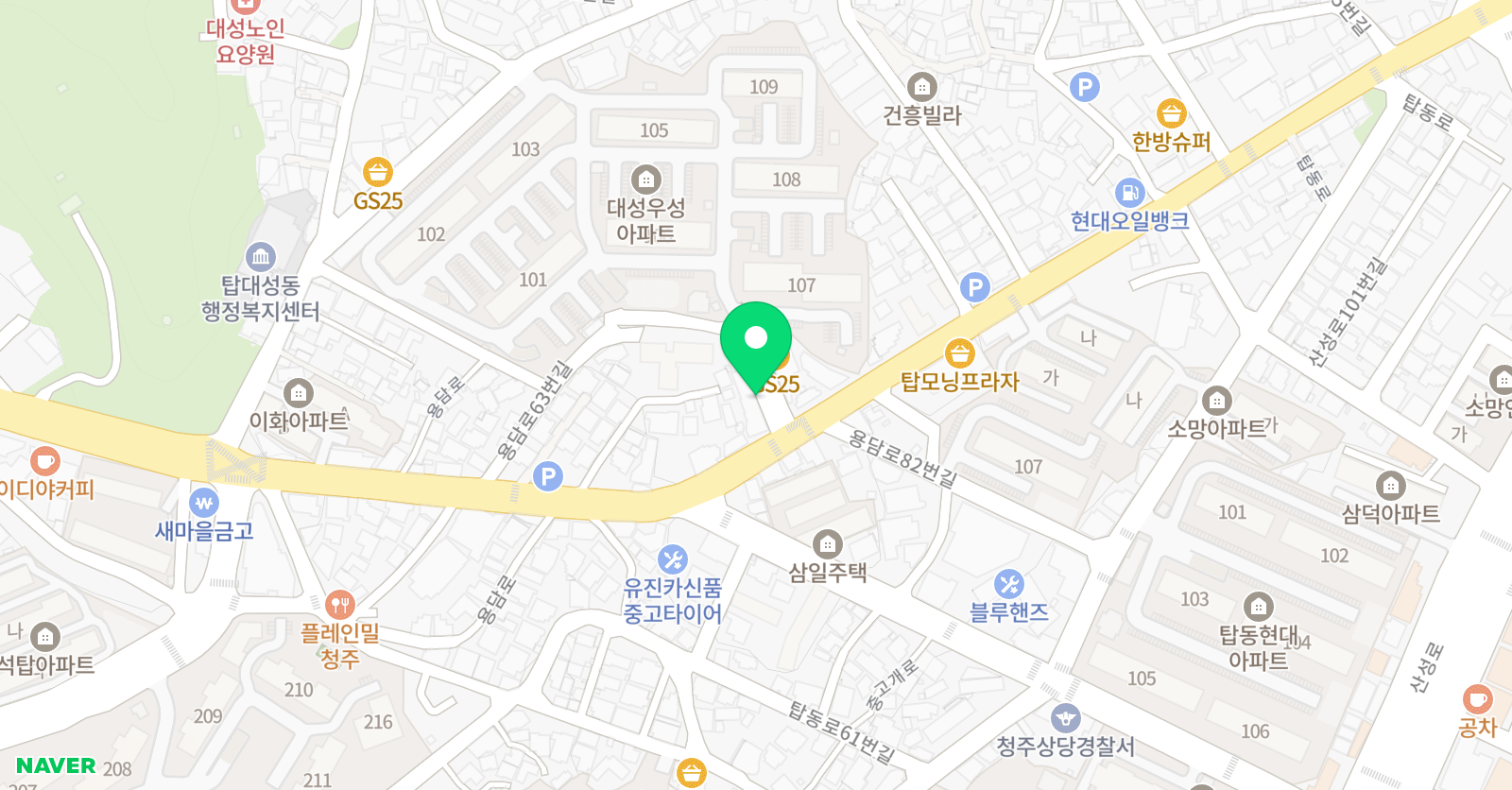대성탑 학원 위치