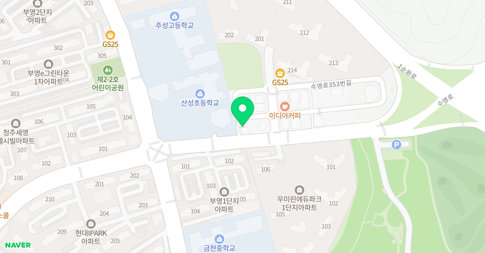 꽃피우라 수학 위치