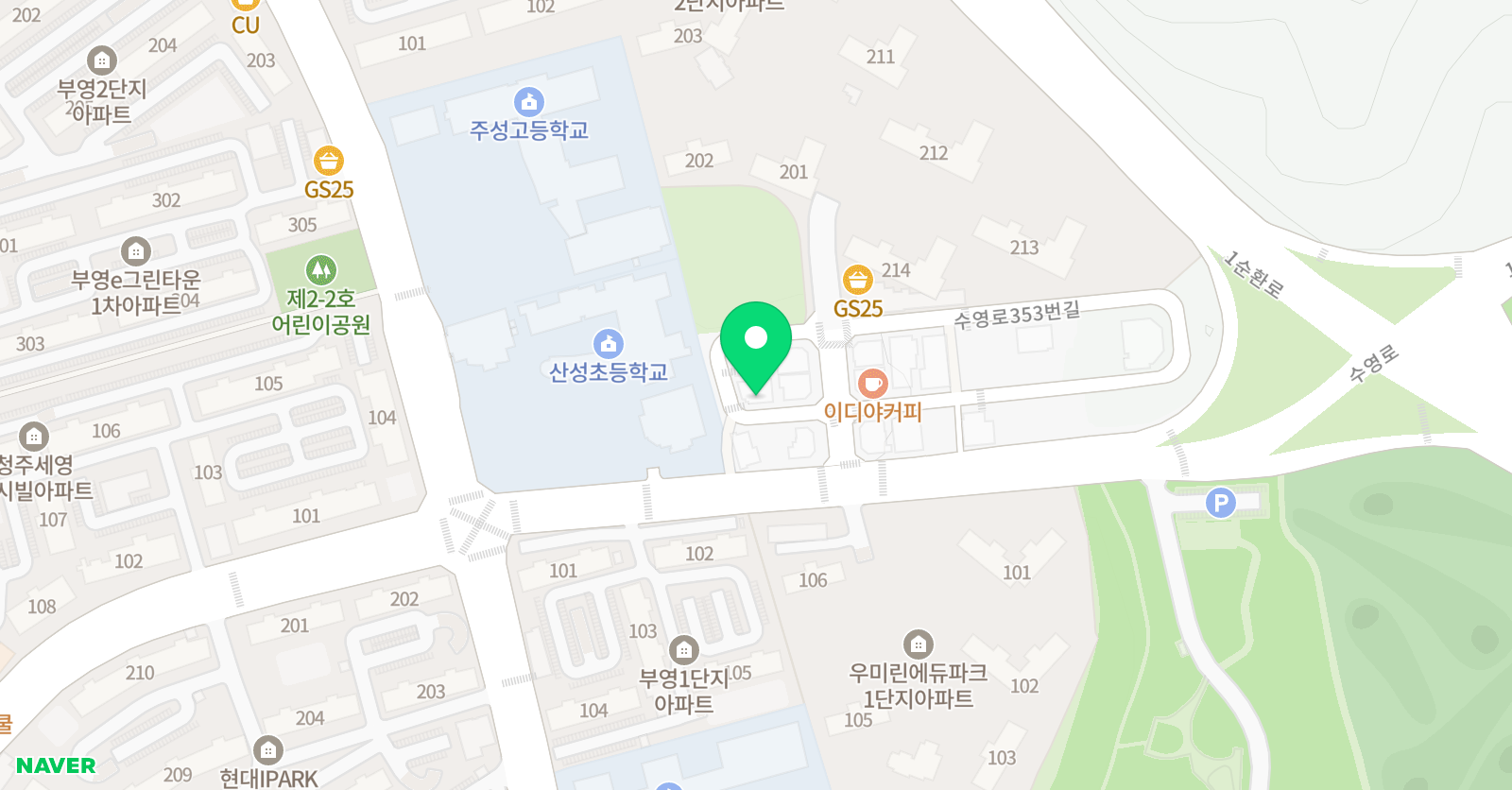 딱풀리는수학 청주산성초점 위치