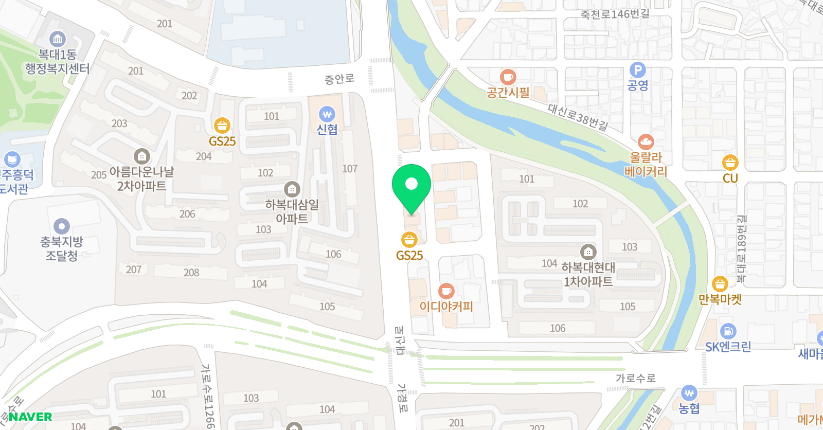 GnB 어학원 진흥캠퍼스 위치