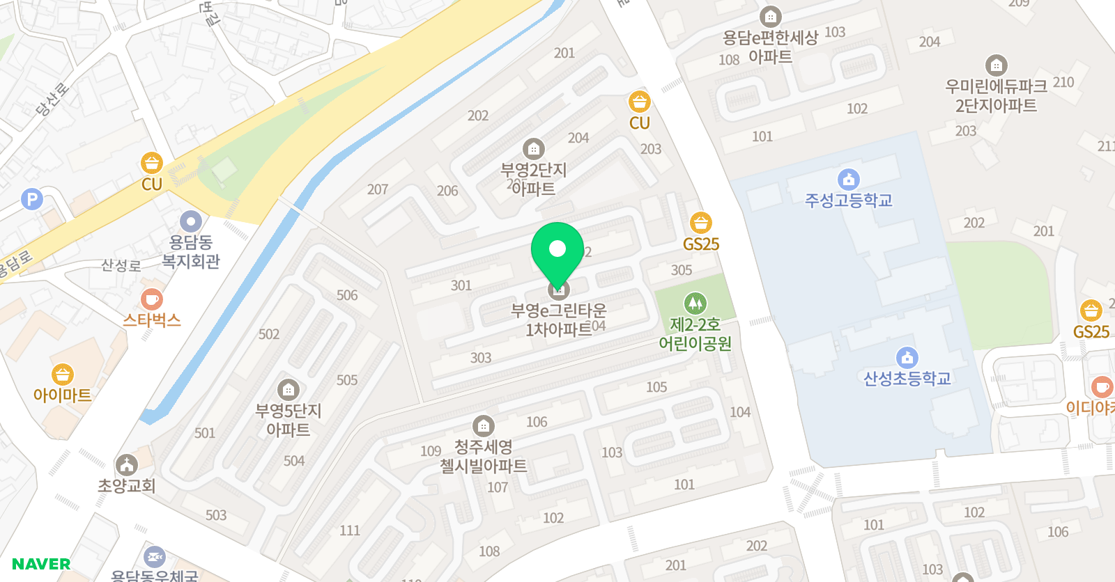 로제타스톤 영어학원 용담교실 위치