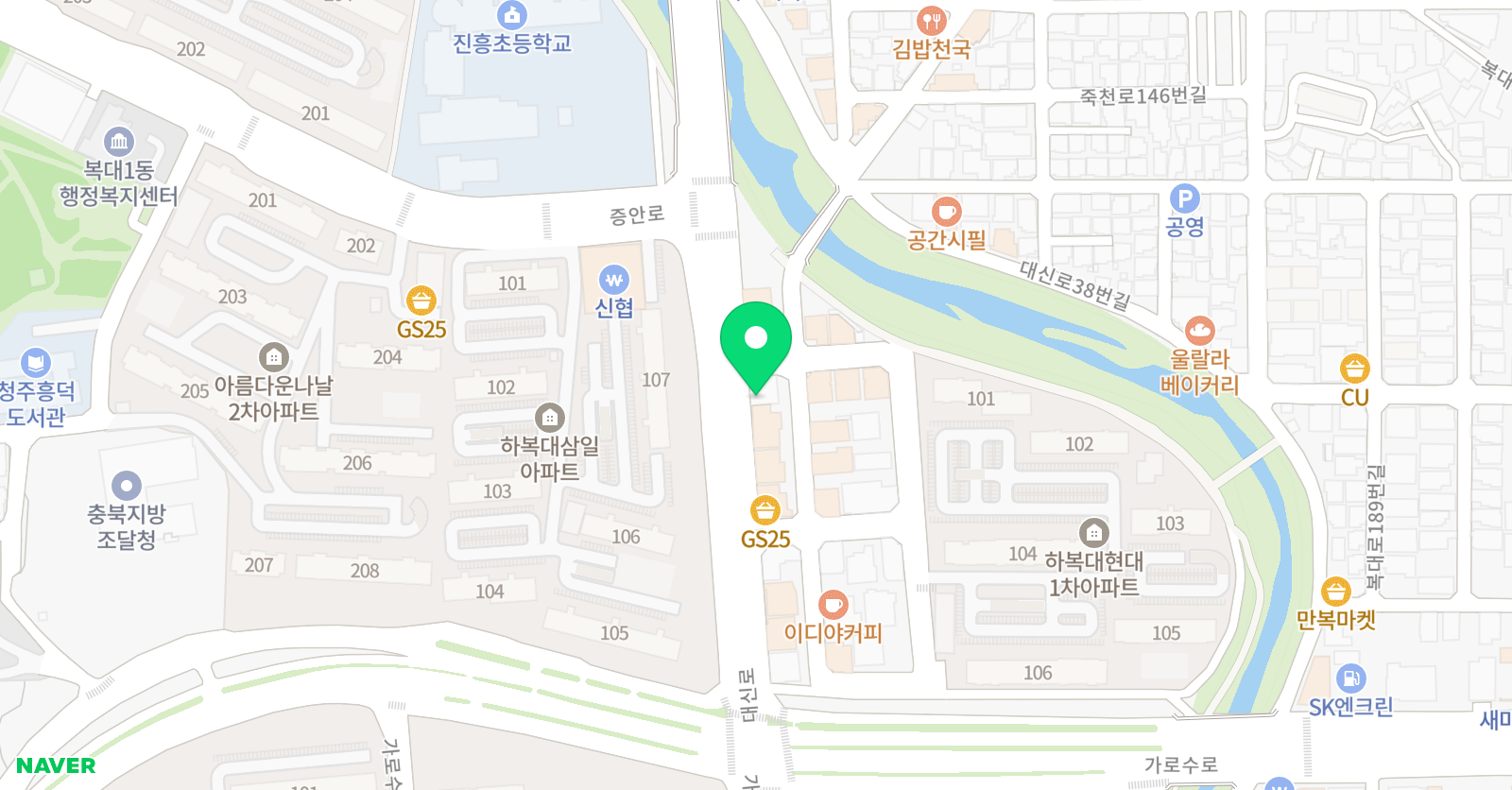 종합영재교육 제이스쿨 학원 위치
