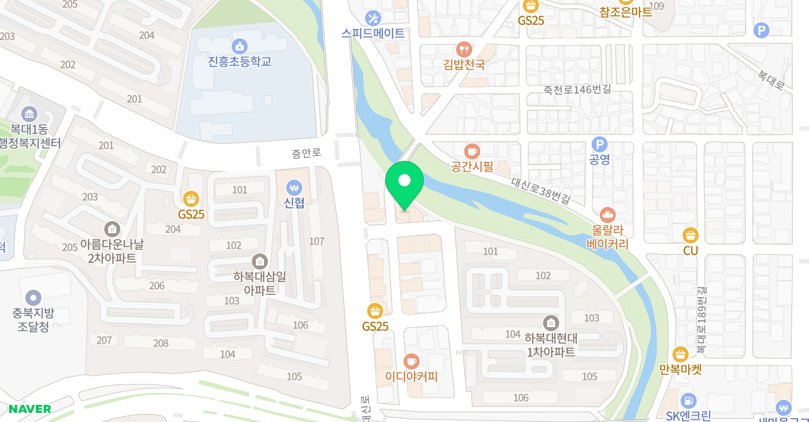 정일 학원 위치