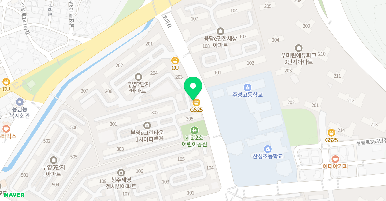 루체 음악학원 위치