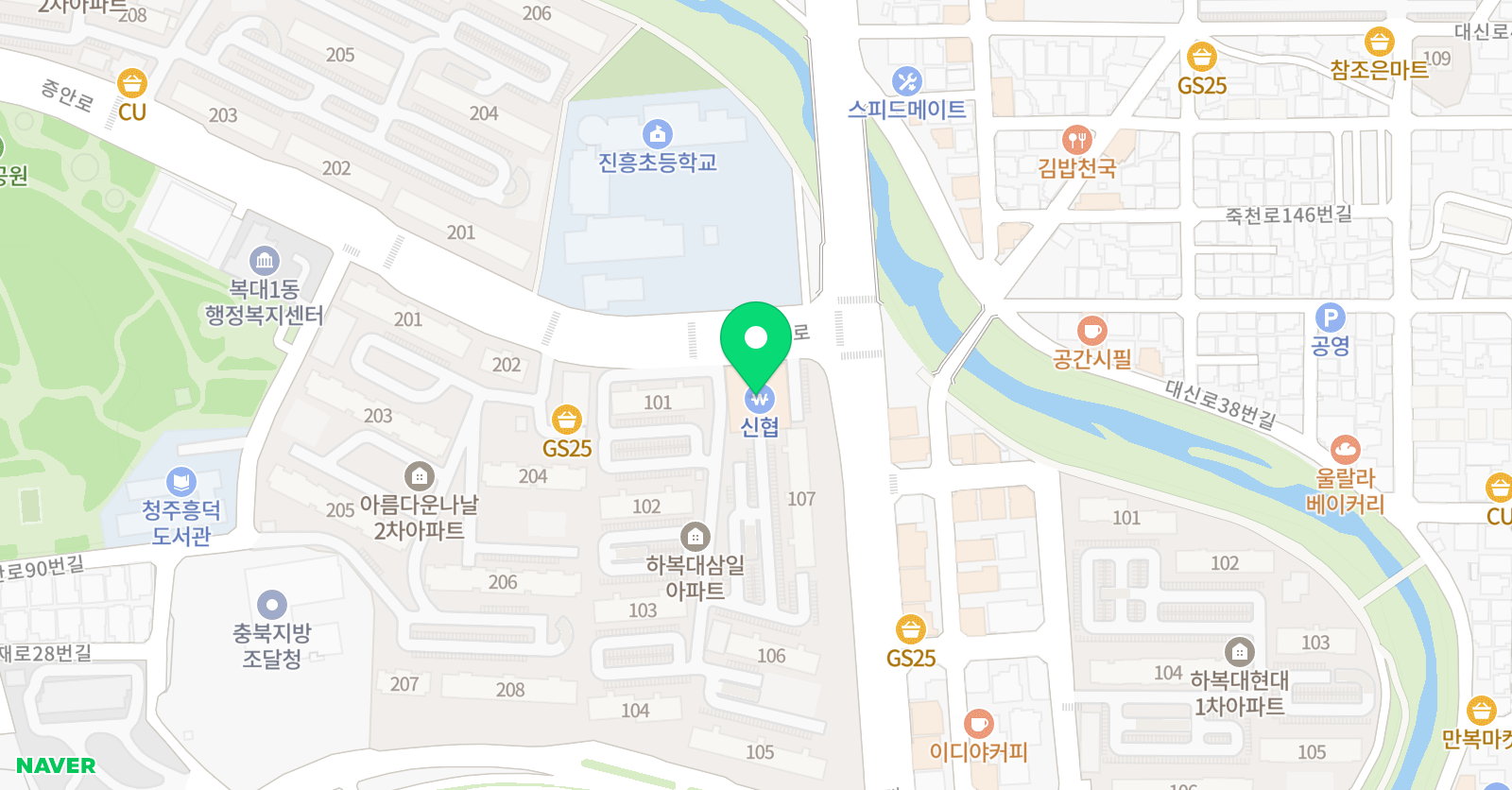 현대태권도 복대관 위치