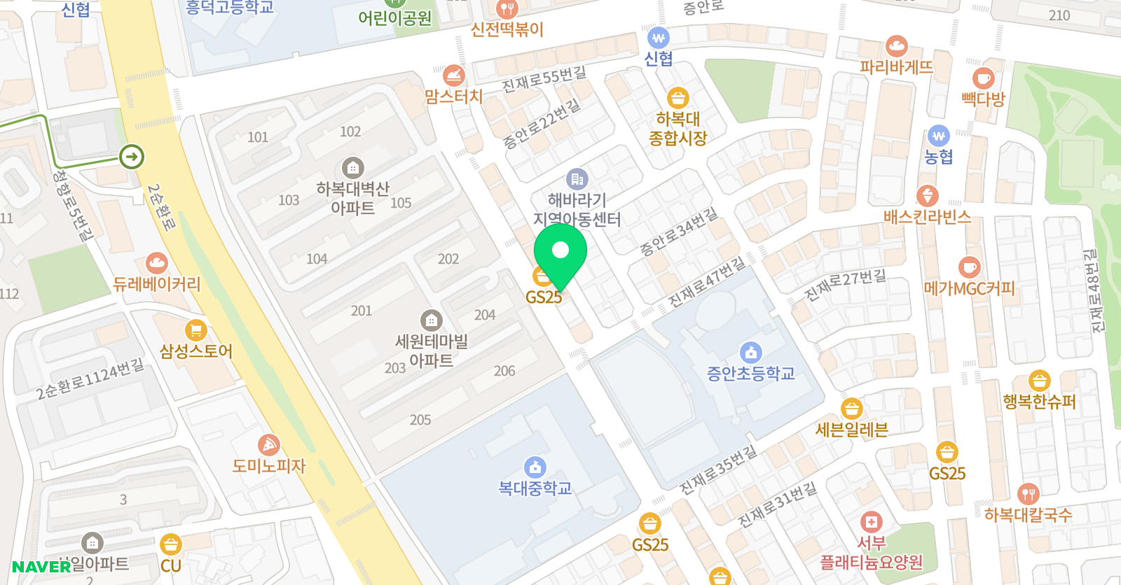 영인 수학교습소 위치