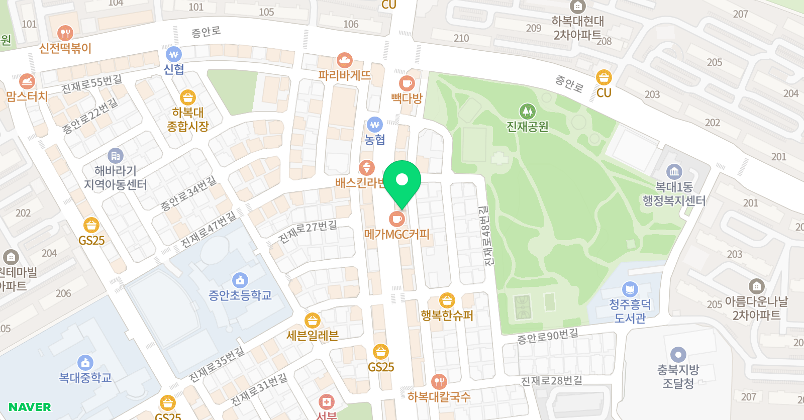 수 학원 위치
