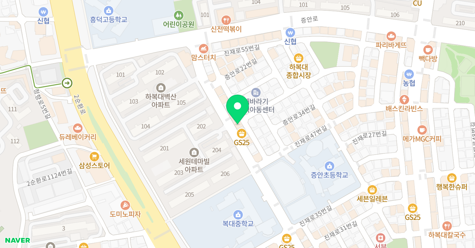 성쌤 English 위치