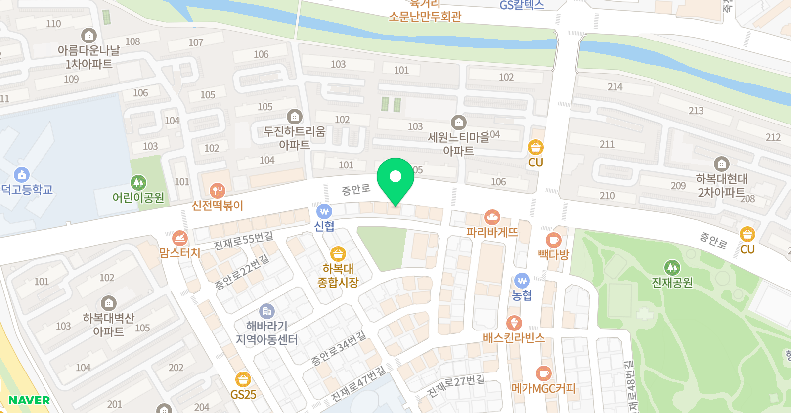 리드인 독서교실 증안점 위치