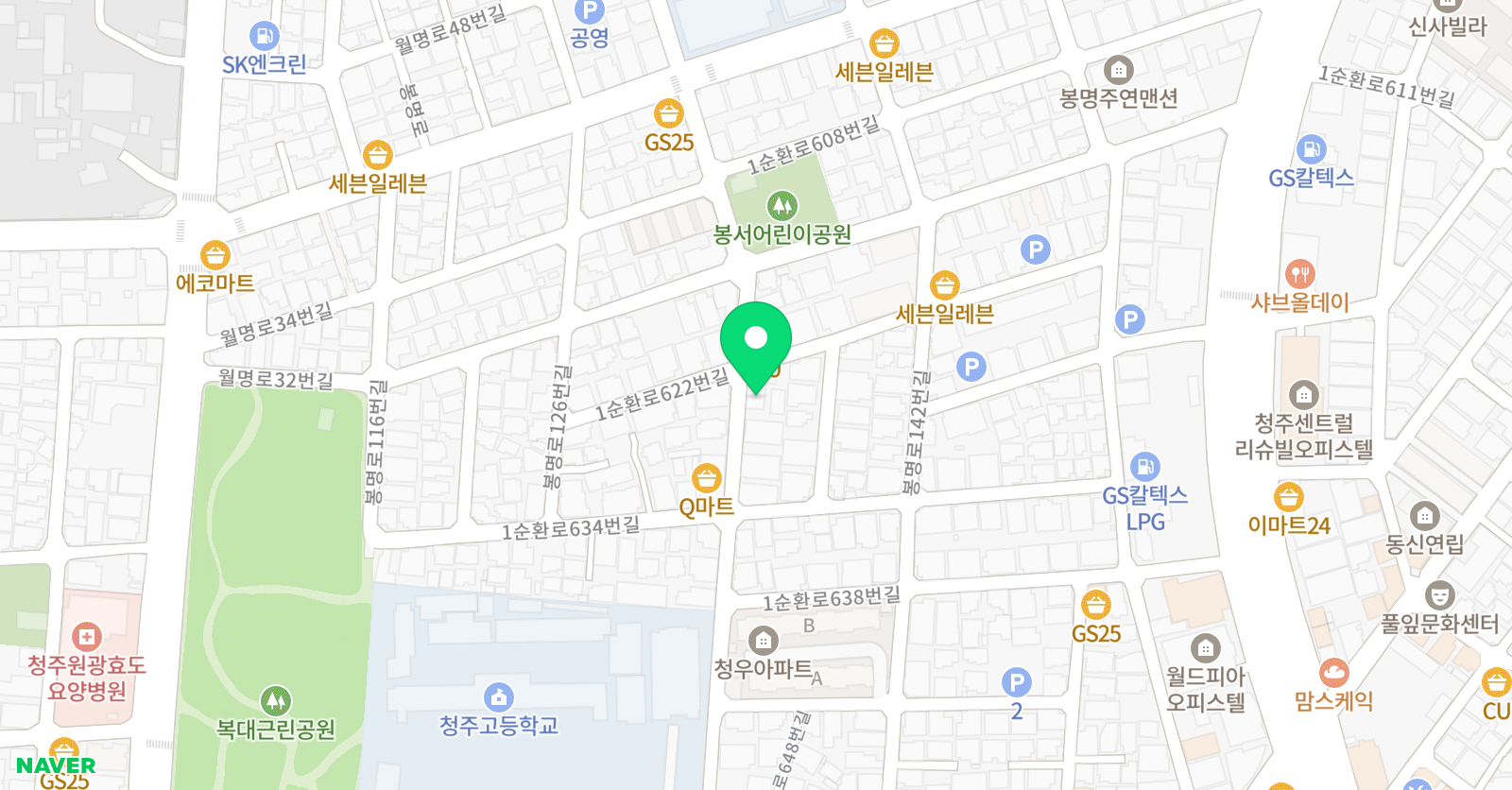 스마트 해법수학 봉명초점 위치