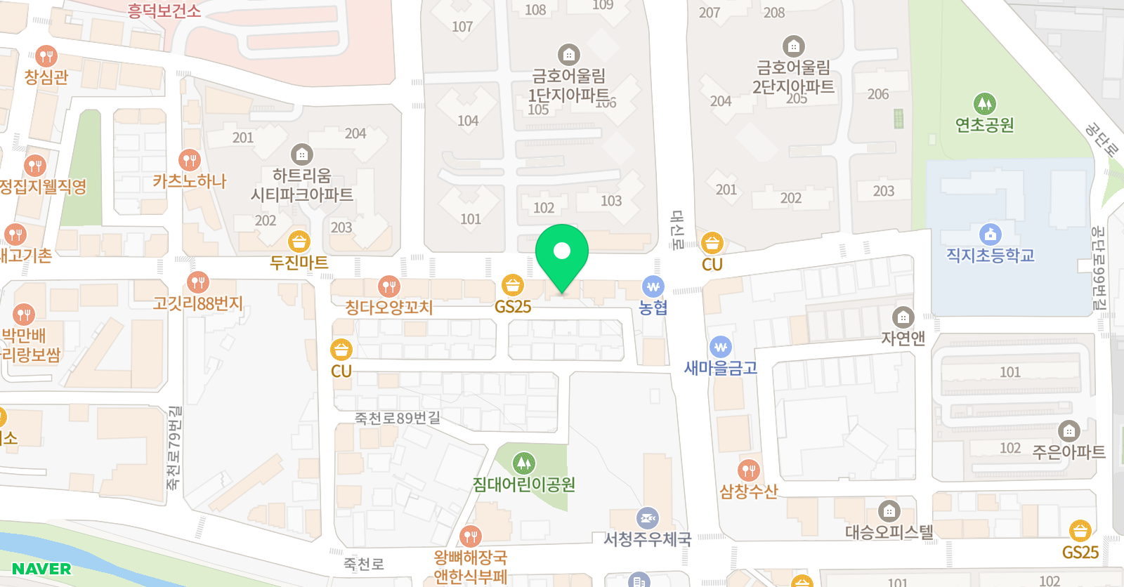 신 수학전문학원 위치