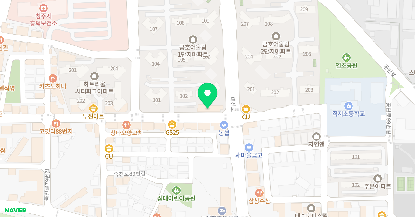 어린 음악대 직지원 위치