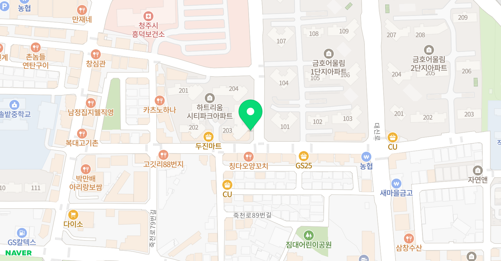 칼라노리 미술디자인 위치