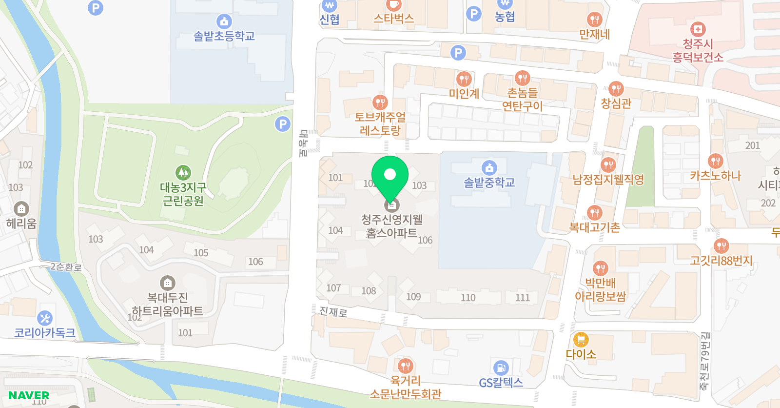 아소비 아소비 청주복대지웰홈스점 위치
