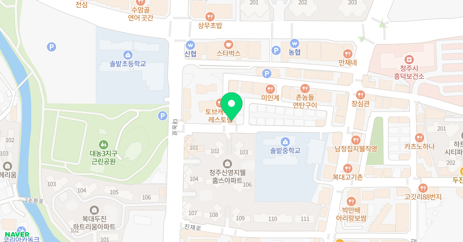 한우리독서토론논술 청주흥덕지웰독서교실 위치
