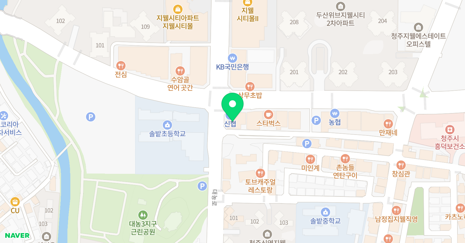 경희대솔밭 태권도 위치