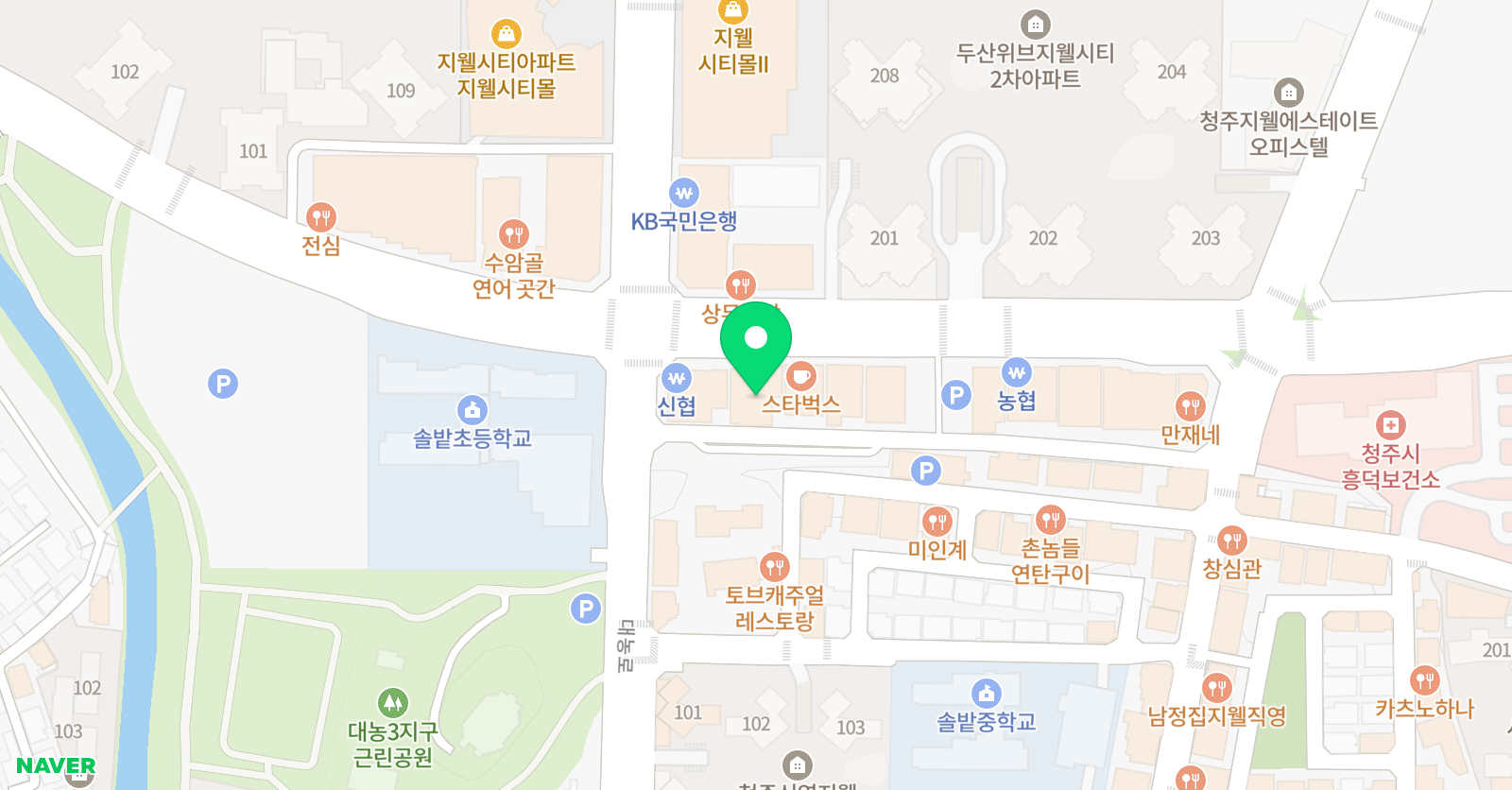 중등와이즈만 CNI 서청주센터 위치
