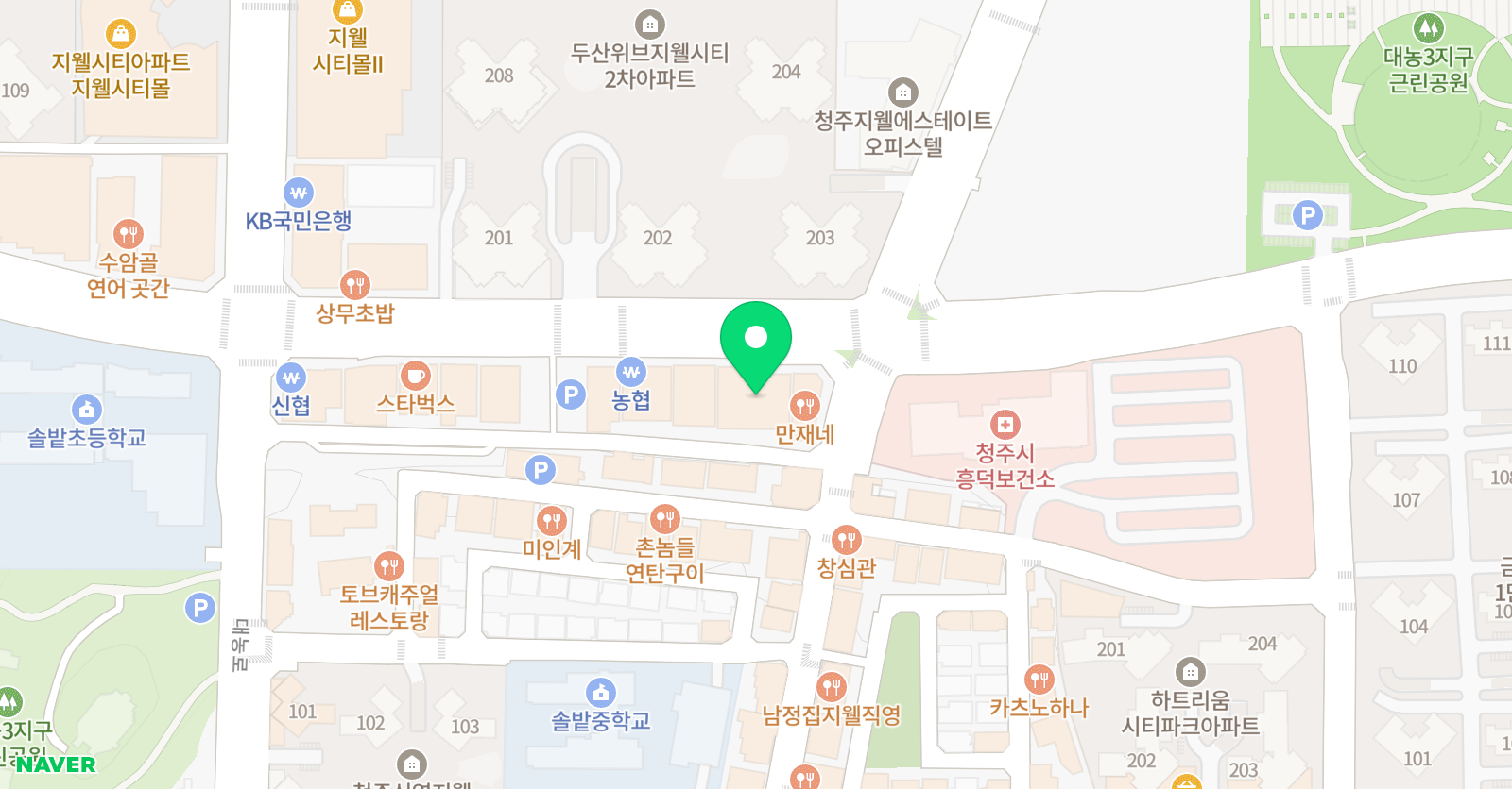 SAM 학습관리학원 위치
