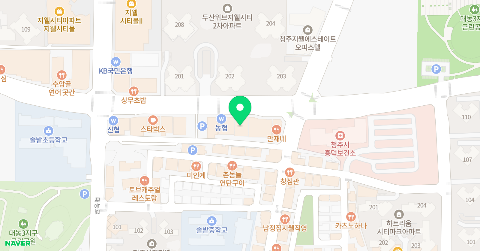 글읽는아이들 지웰학원 위치