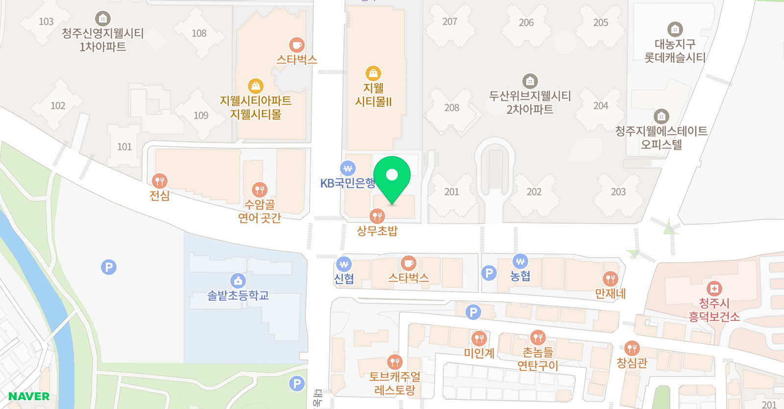 랭콘아발론 영어학원 지웰캠퍼스 위치