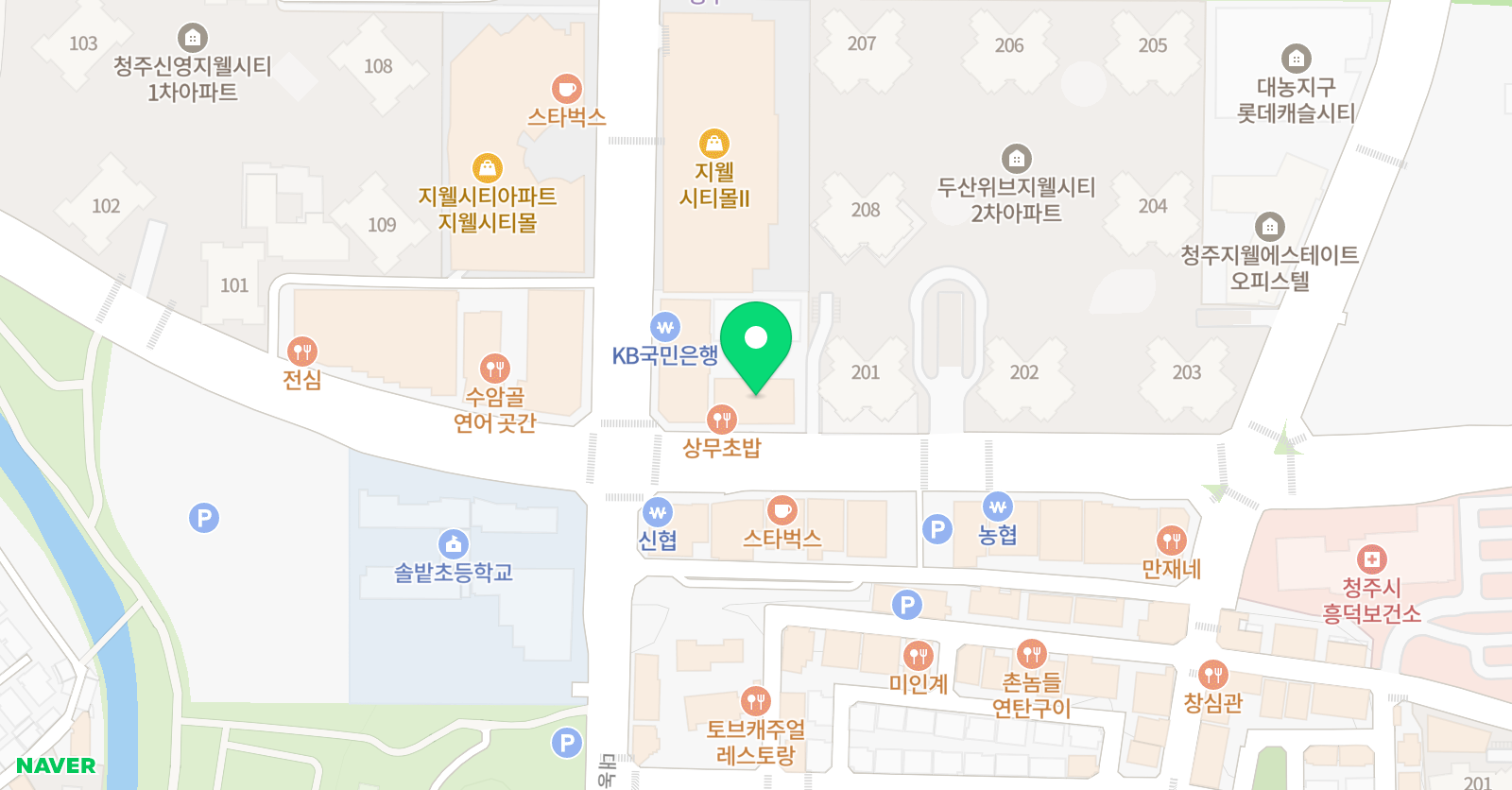 파스칼 수학학원 청주 복대캠퍼스 위치