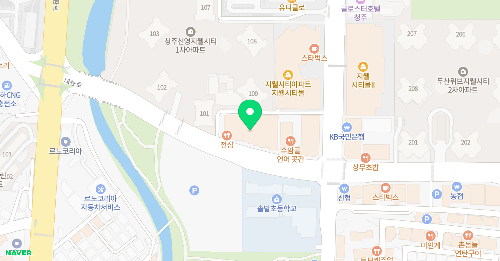 백합 수학학원 위치