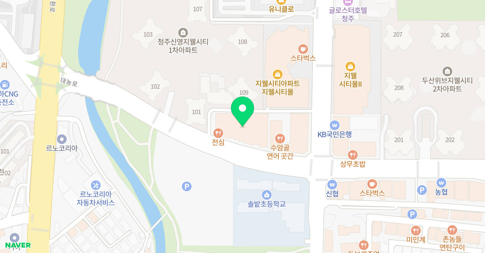 맑음음악학원 위치