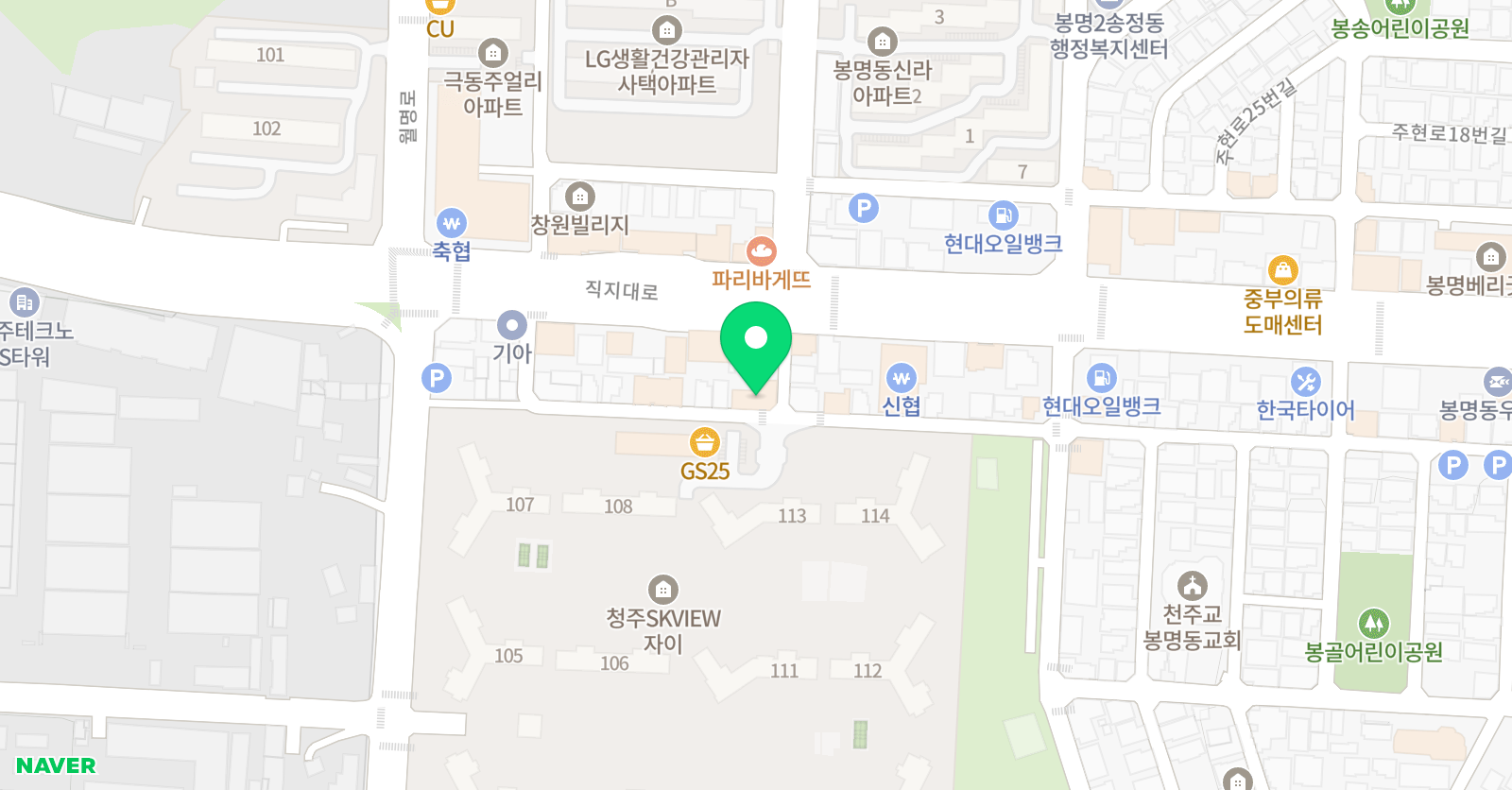 이지영어학원 위치