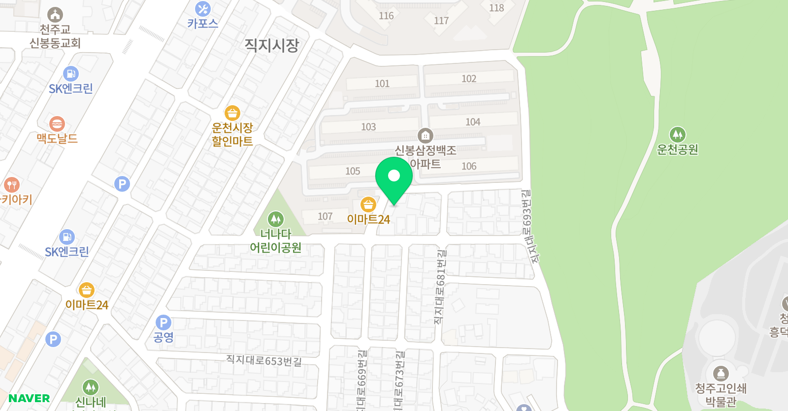 글맥 국어영어수학학원 위치