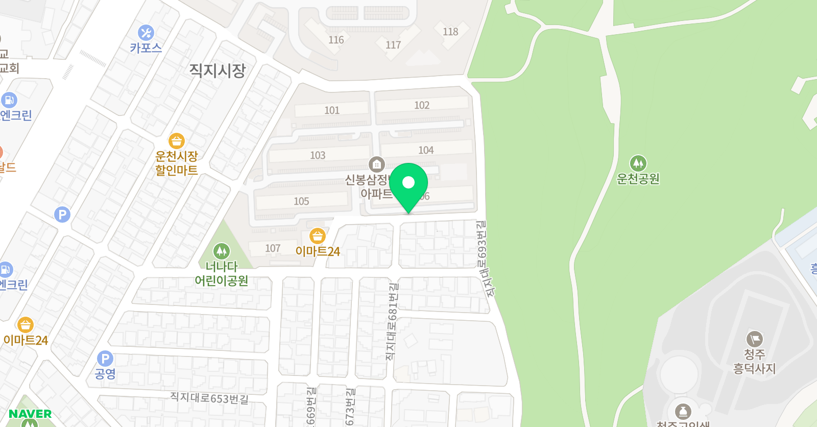 신봉 e해법 수학교습소 위치